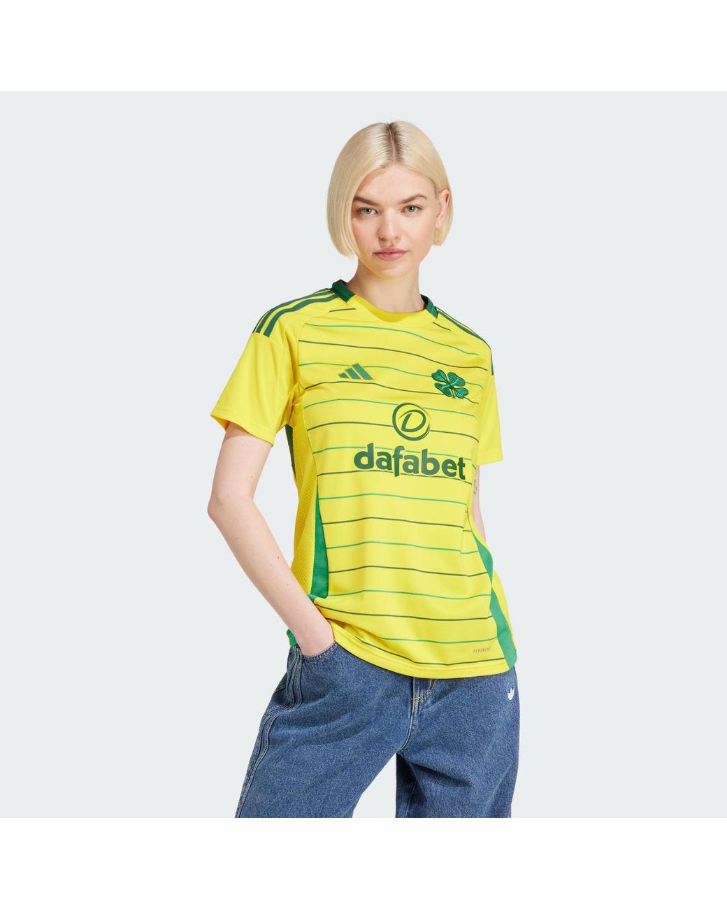 Adidas Yellow Celtic Fc 24/25 Away Jersey