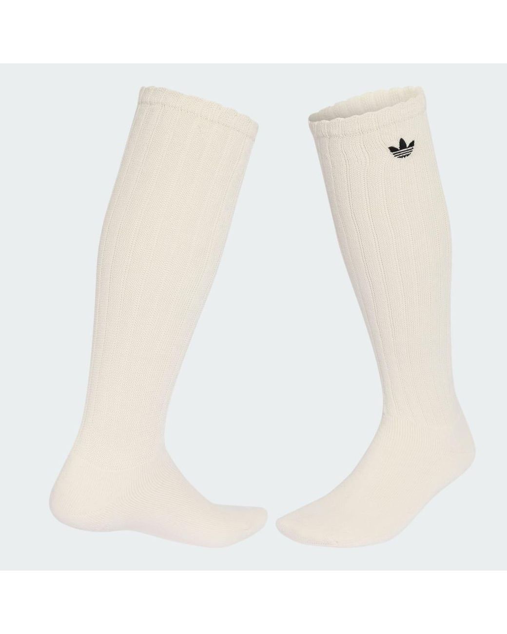 Adidas White Slouchy High Knee Socks 1 Pair