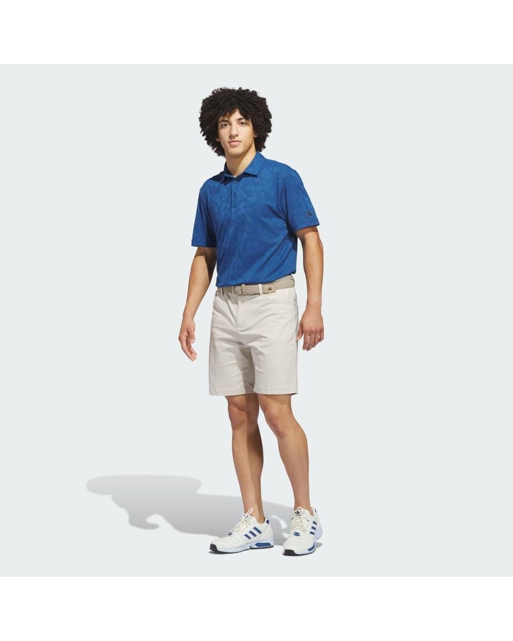 Adidas Blue Ultimate365 Jacquard Polo Shirt for men