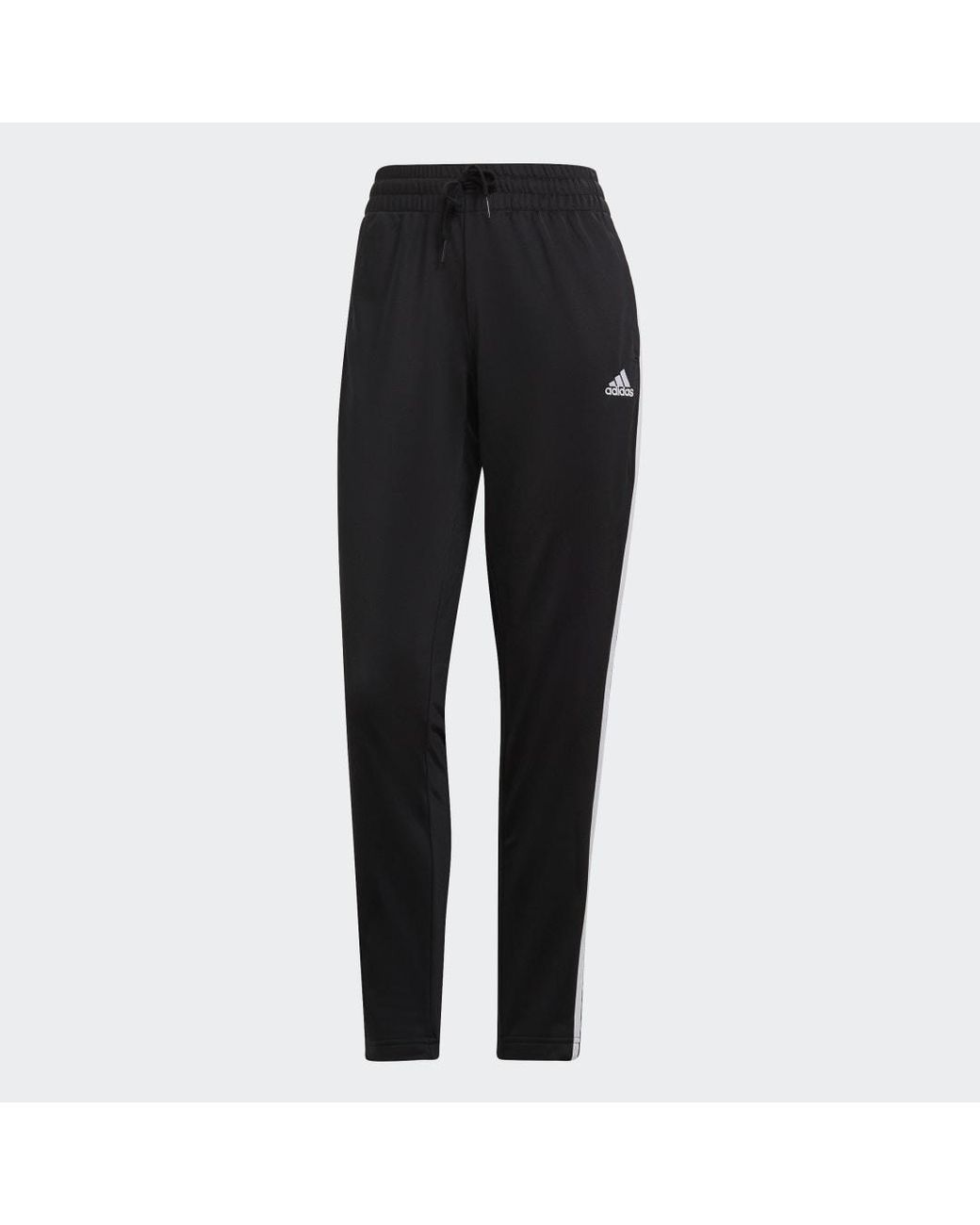 Adidas Black Essentials 3-Stripes Track Suit