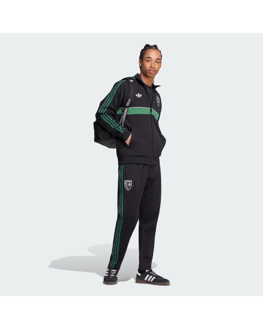 Adidas Green Rc Lens Originals Track Top for men