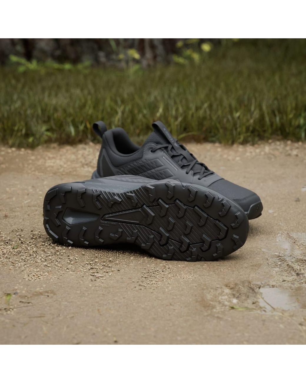 Adidas Black Tracefinder Trail Sneakers for men