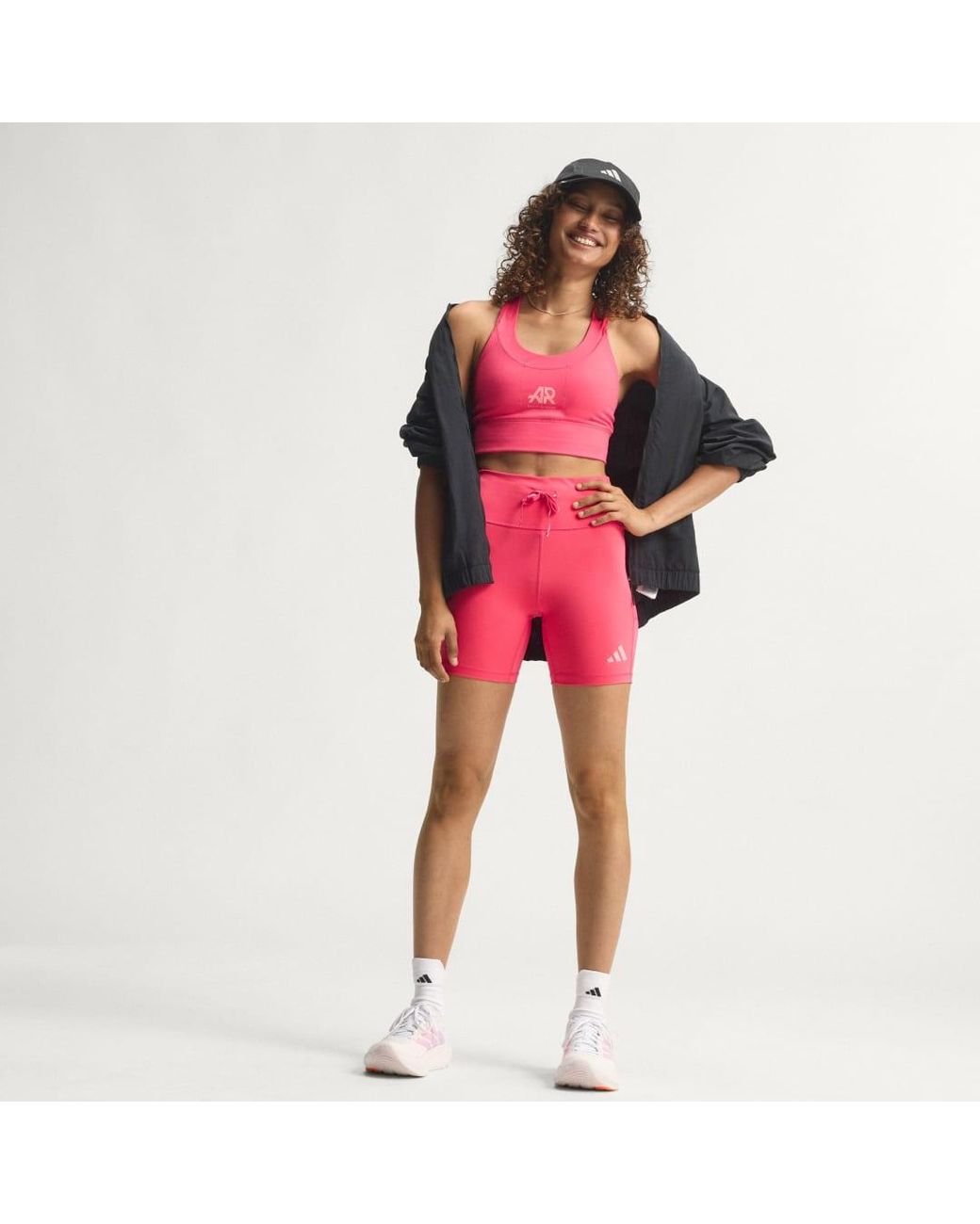Adidas Pink Adi365 Runners Short Leggings