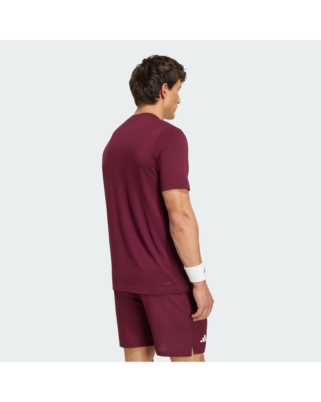 Adidas Red Heritage Graphic T-Shirt for men