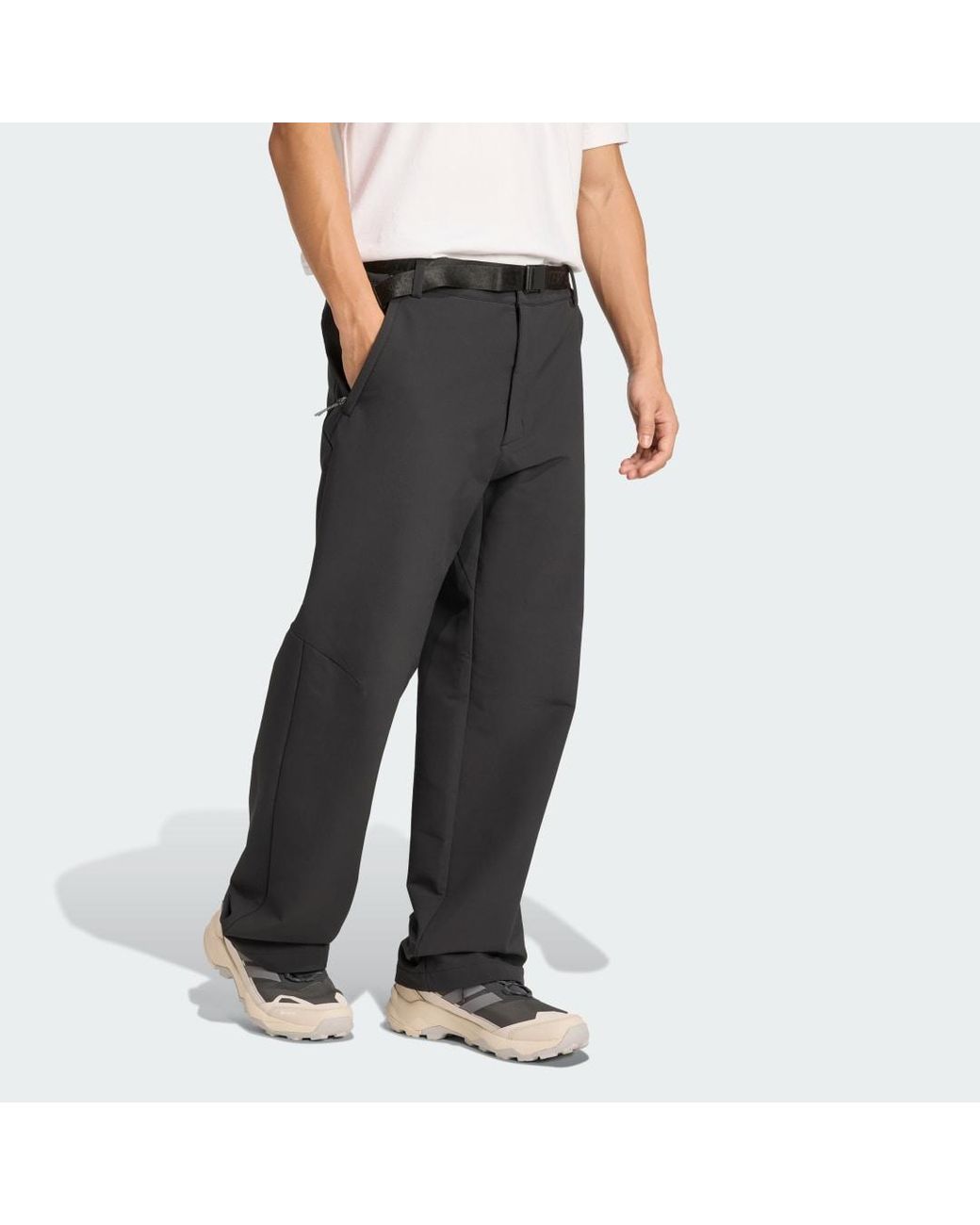 Adidas Black Xploric Climawarm Softshell Trousers for men