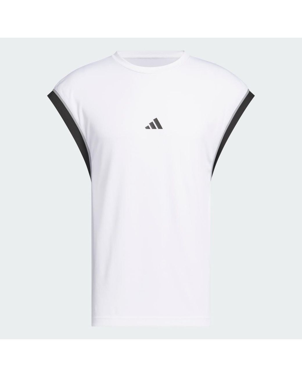 Adidas White Basketball All-World Sleeveless Tank Top for men