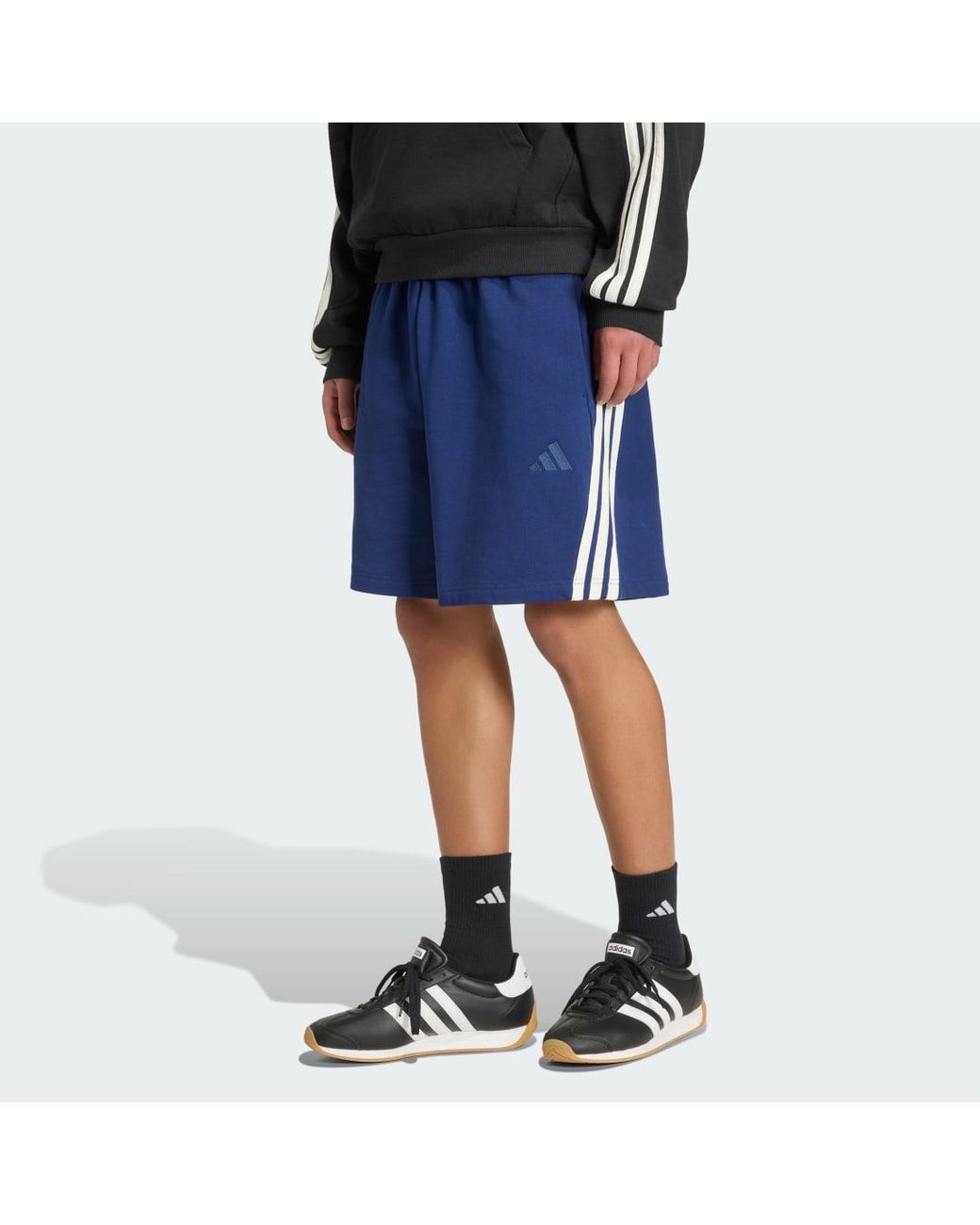 Adidas Originals Blue Kit 3-Stripes Short for men