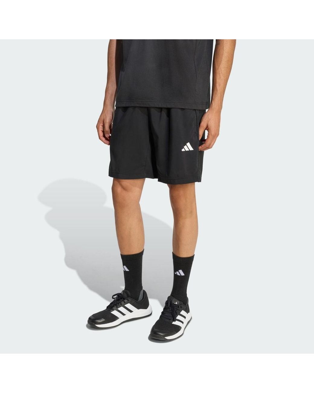Adidas Black Workout Essentials Base Woven Short for men