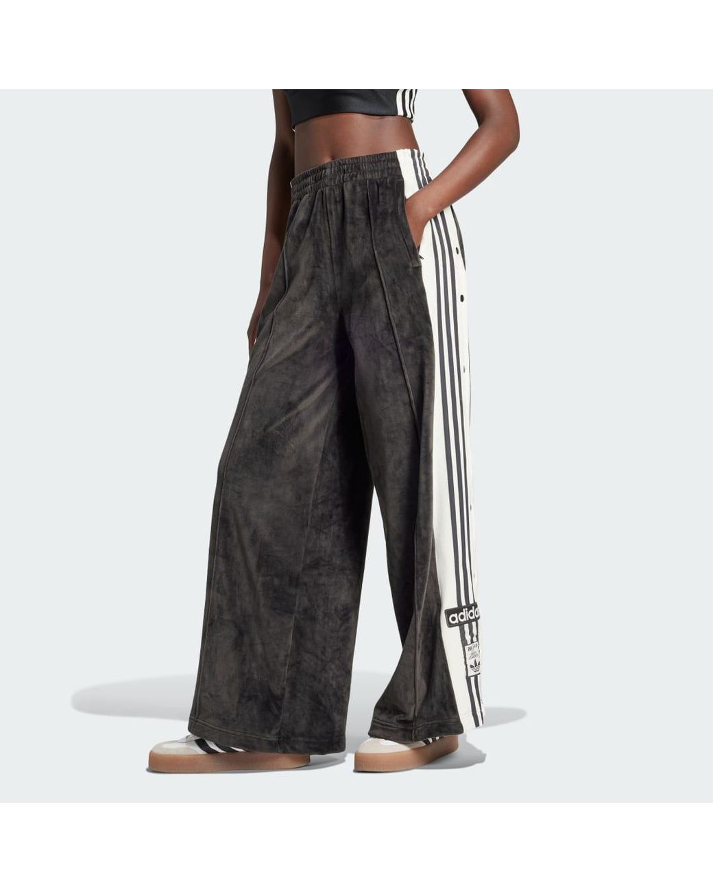 【新品未使用】adidas ADIBREAK VELOUR XL Jogger Pants adidas Adibreak Velour Track Pants Black (IW5586