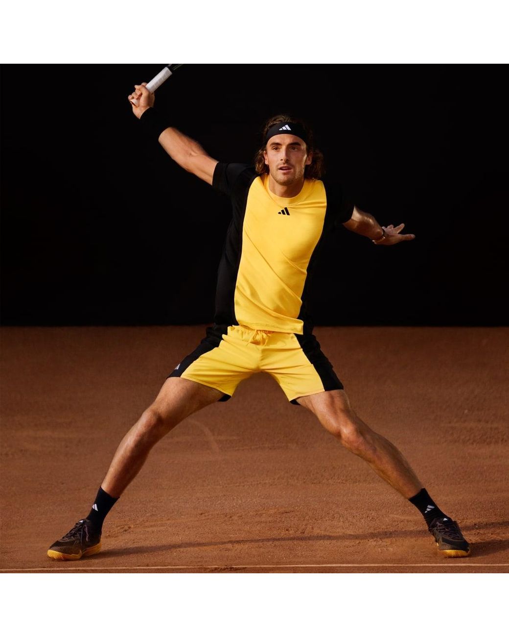 Adidas Yellow Tennis Heat.Rdy Ergo 7-Inch Shorts for men