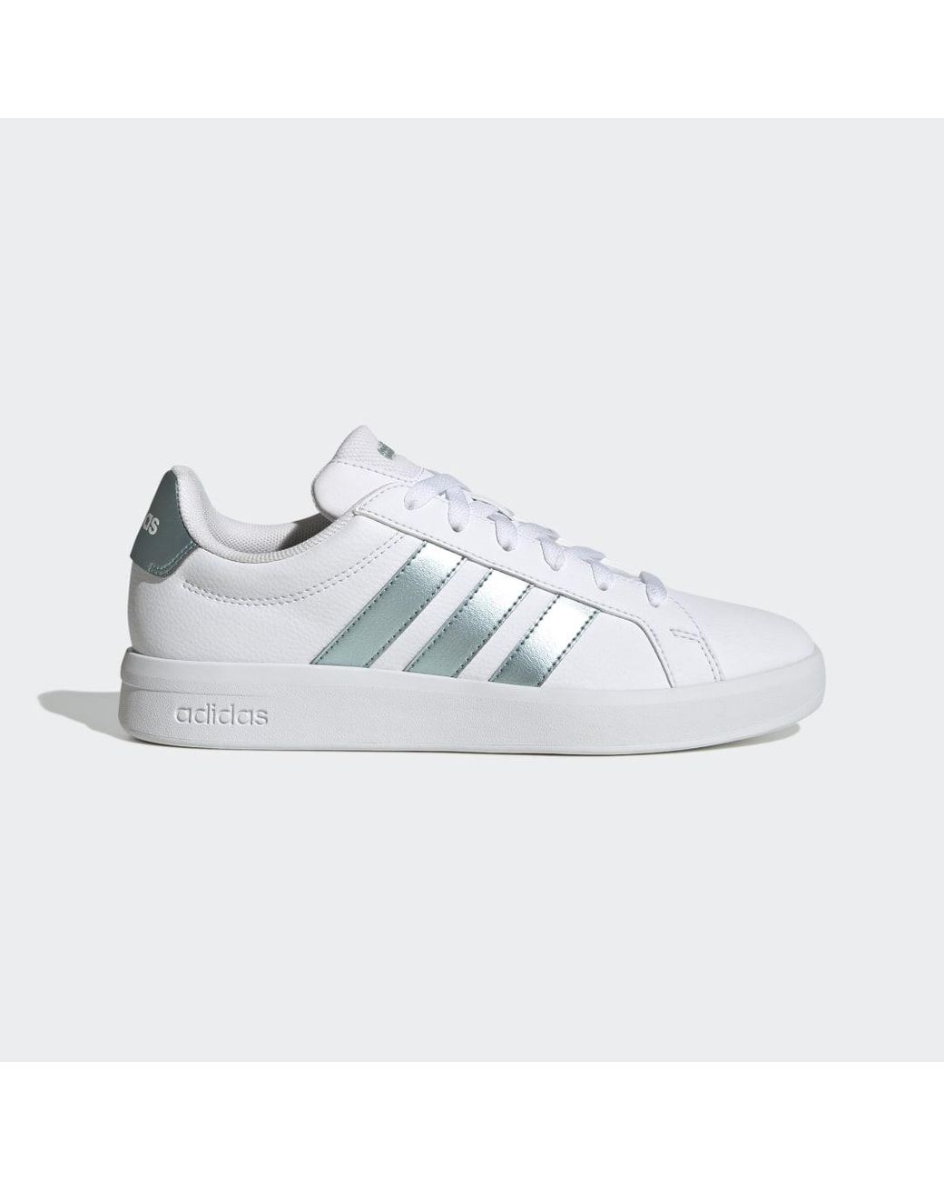 Adidas White Grand Court Base 3.0 Shoes