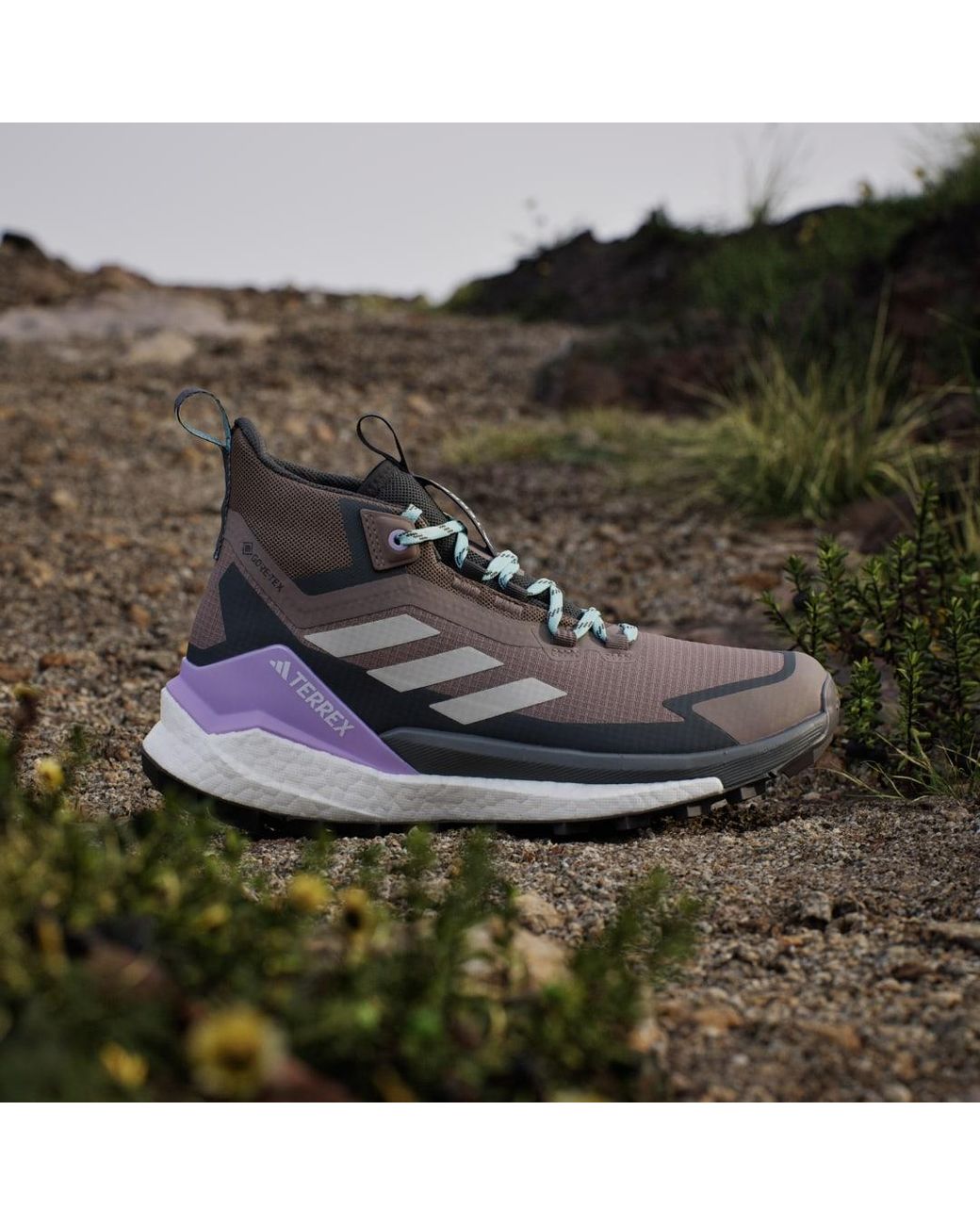 Adidas Blue Terrex Free Hiker 2.0 Gore-Tex Hiking Shoes