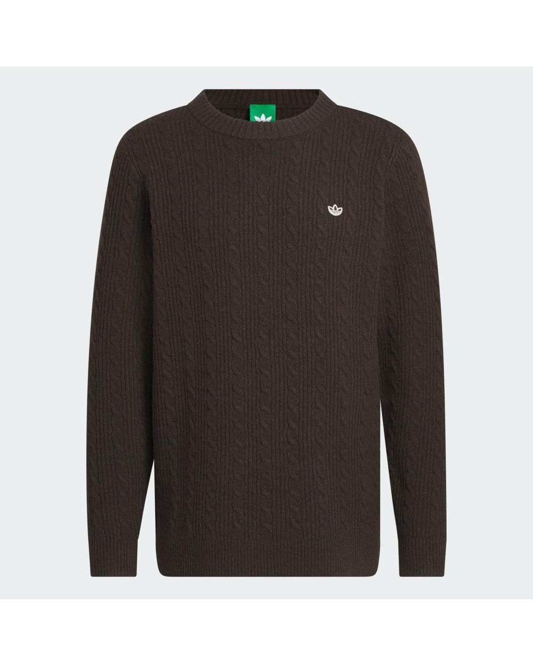 Adidas Originals Black Originals Cableknit Sweater for men