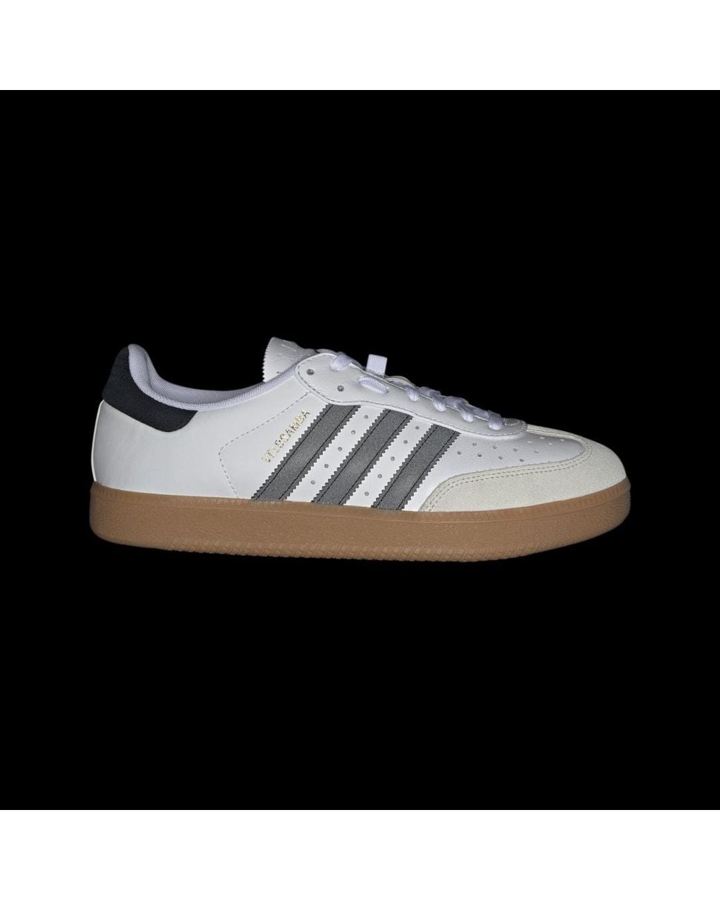 Adidas White Velosamba Leather Shoes