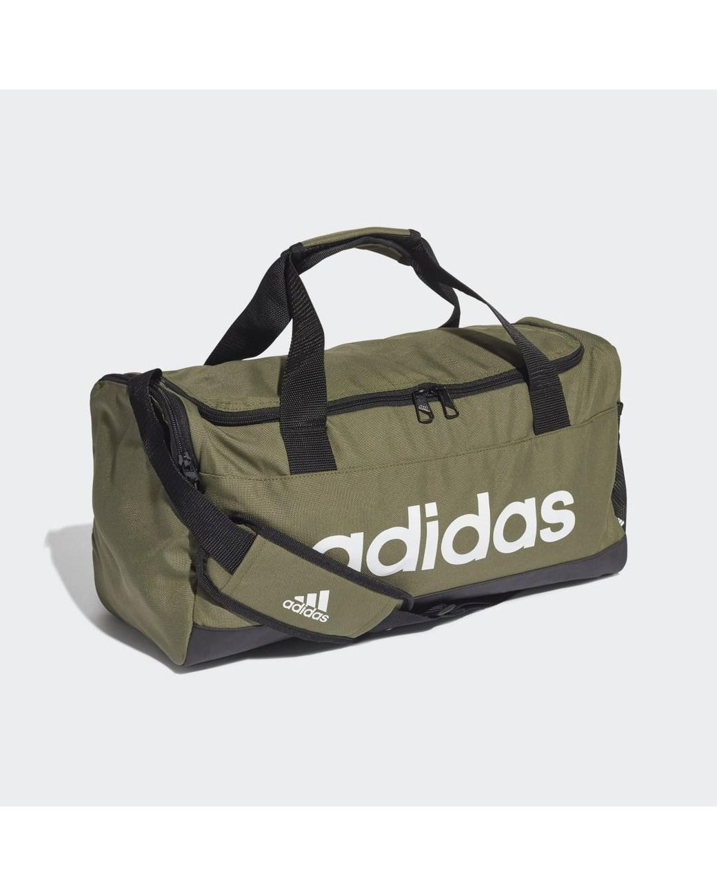Adidas Black Essentials Logo Duffel Bag Extra Small