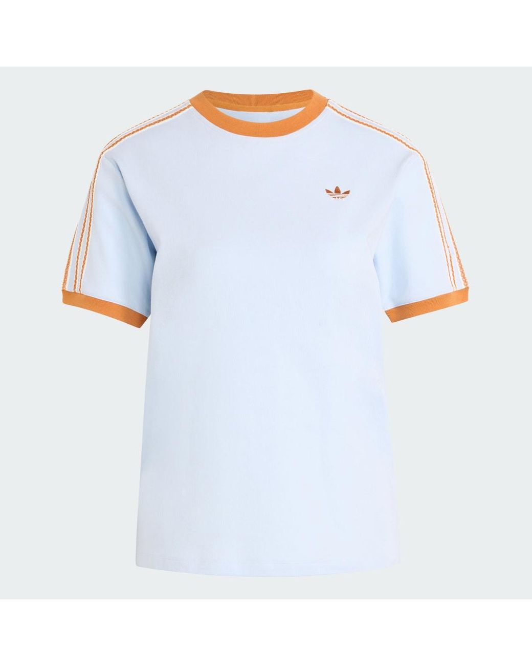 Adidas White Originals Summer Glow Advanced Three Stripes T-Shirt