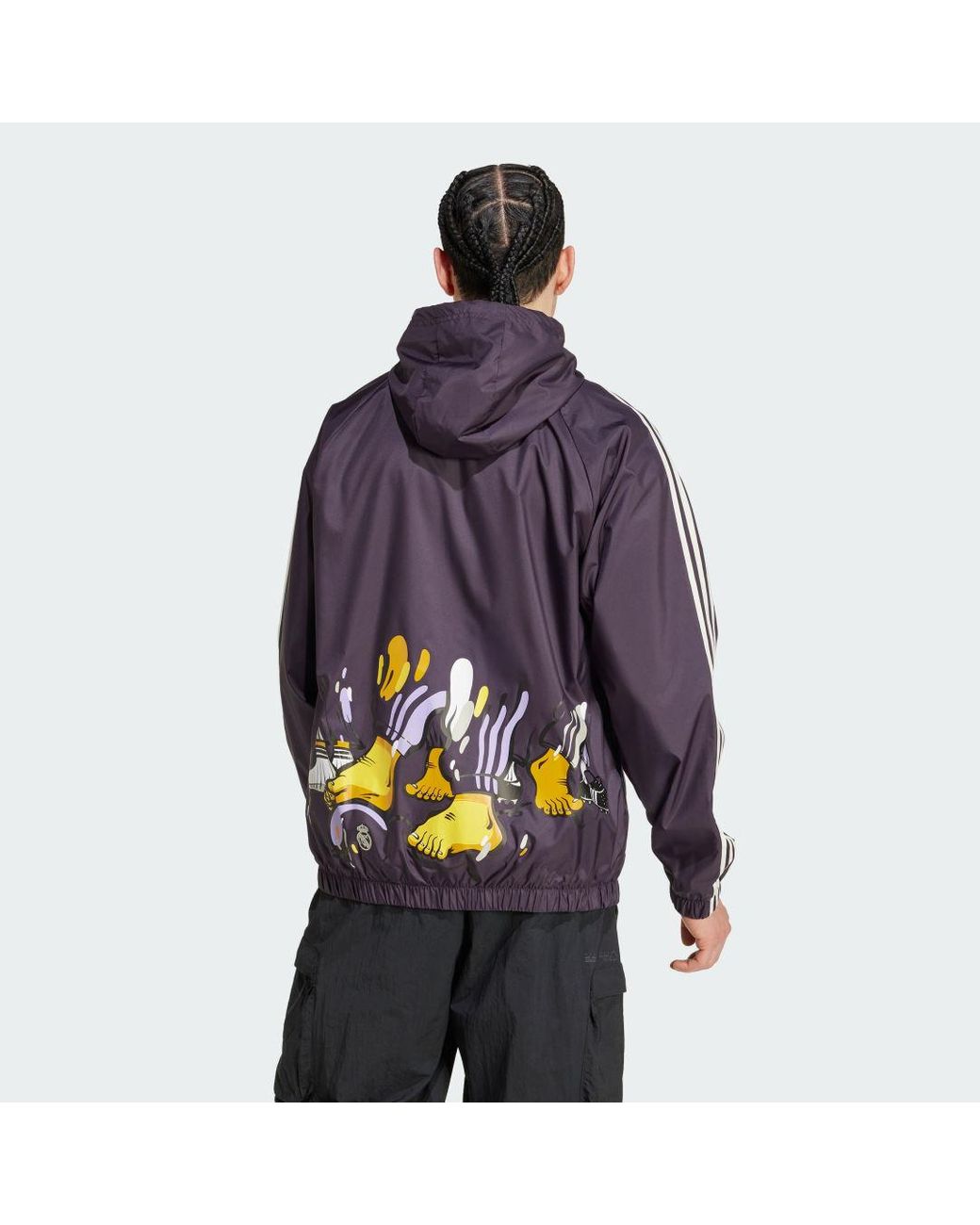 Adidas Originals Purple Real Madrid Seasonal Windbreaker for men