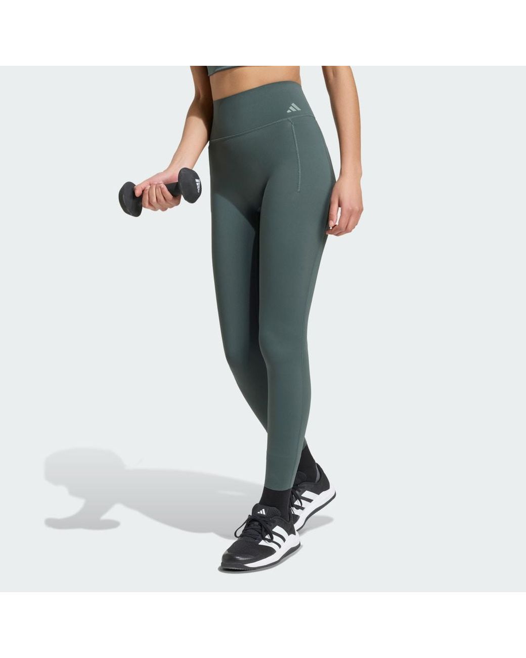 Adidas Green Optime Workout Contour Full Length Leggings