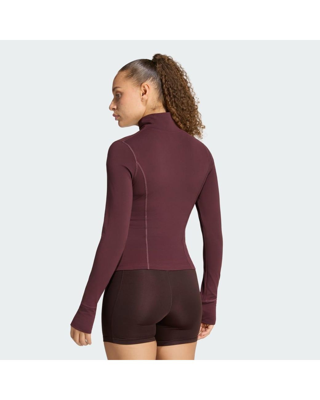 Adidas Purple 3 Stripes Studio Zip Through Jacket