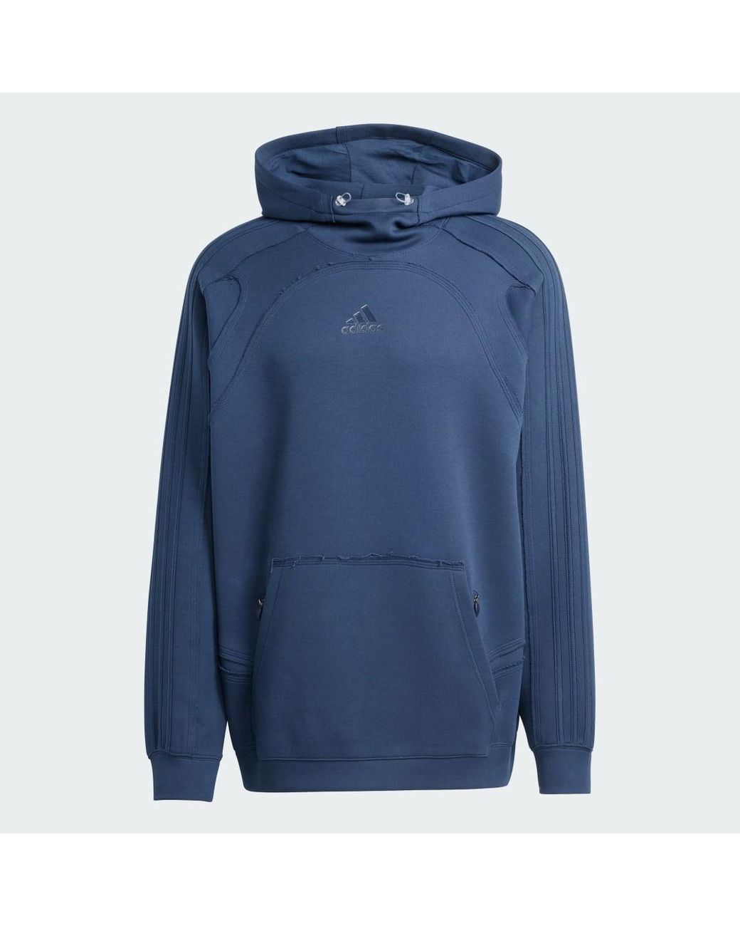Adidas Blue Spacer Cutline Hoodie for men