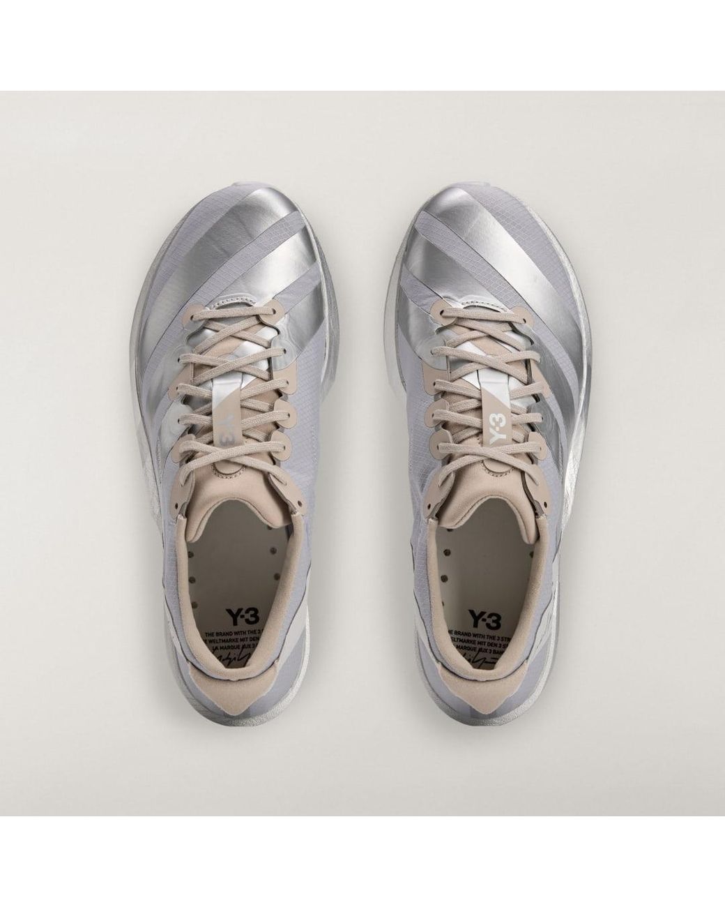 Adidas Gray Y-3 Adios 9 Shoes for men