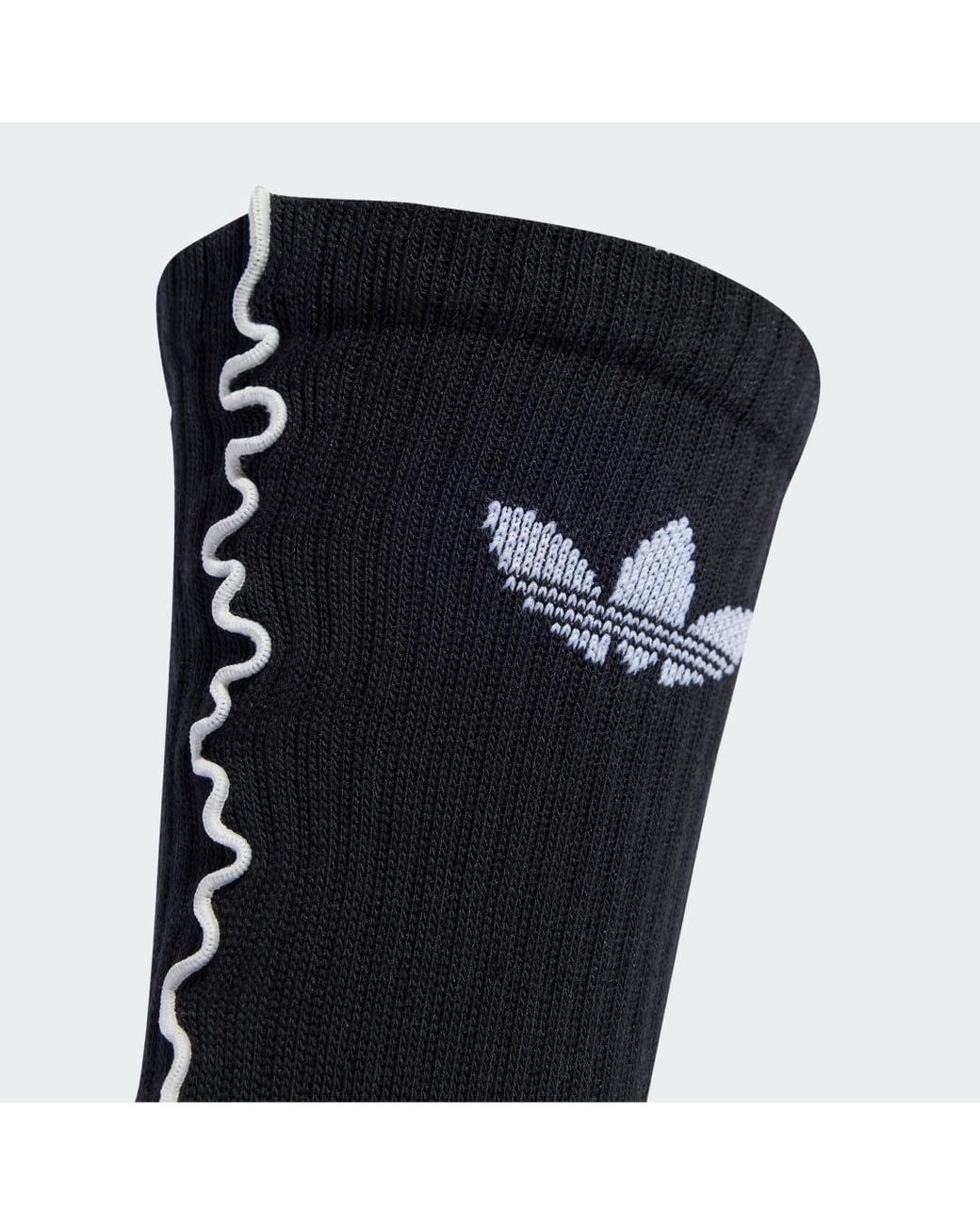 Adidas Blue Ruffle Crew Socks 2 Pairs
