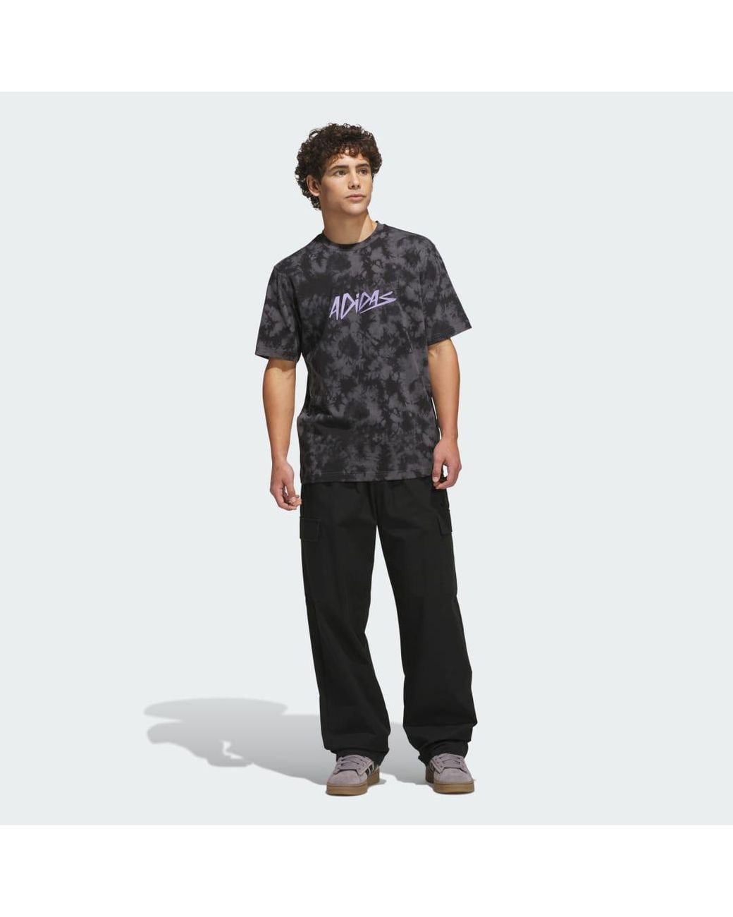 Adidas Black Lux Color Graphic T-Shirt for men