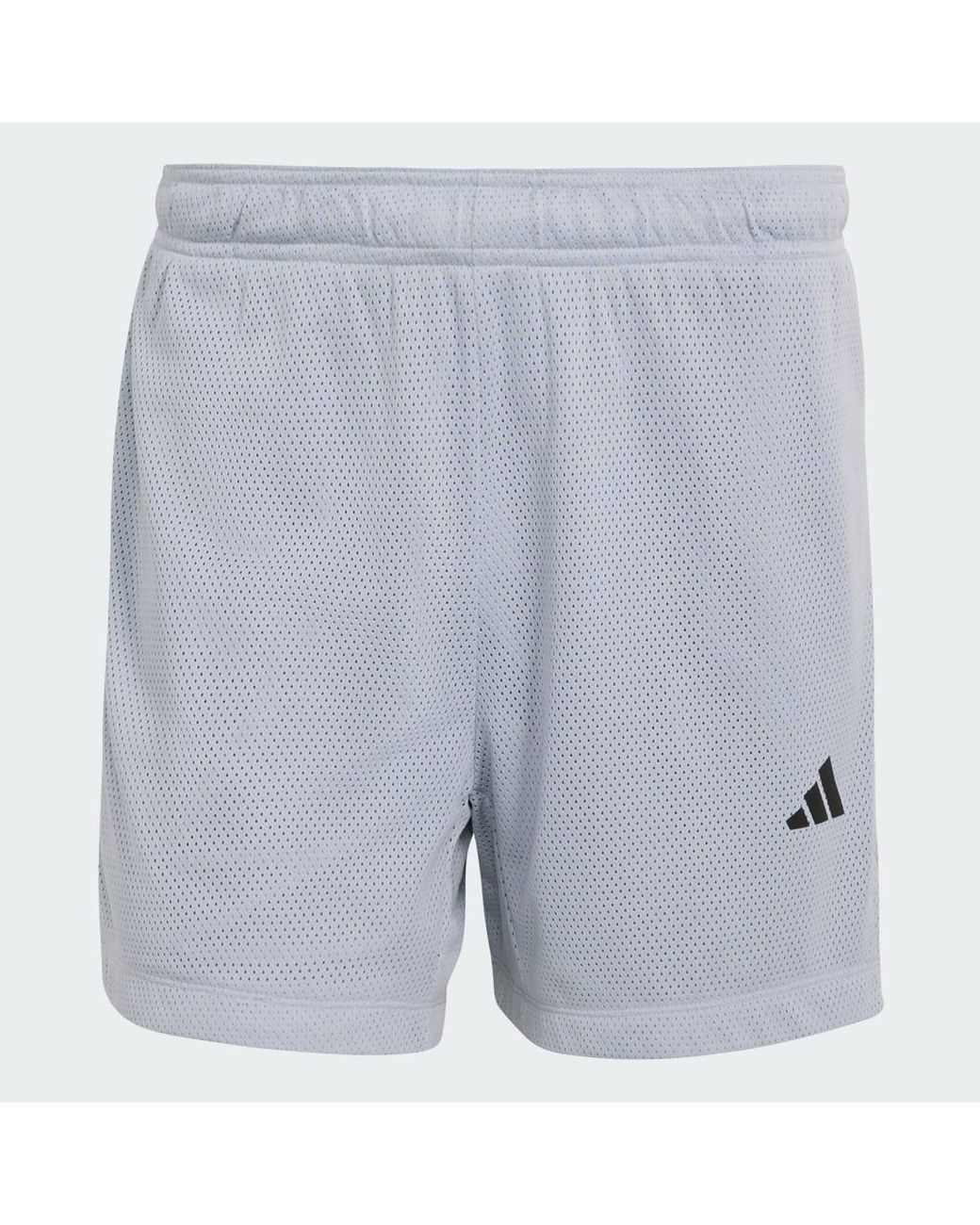 Adidas Blue D4T Primelift Essentials Workout Mesh Shorts for men