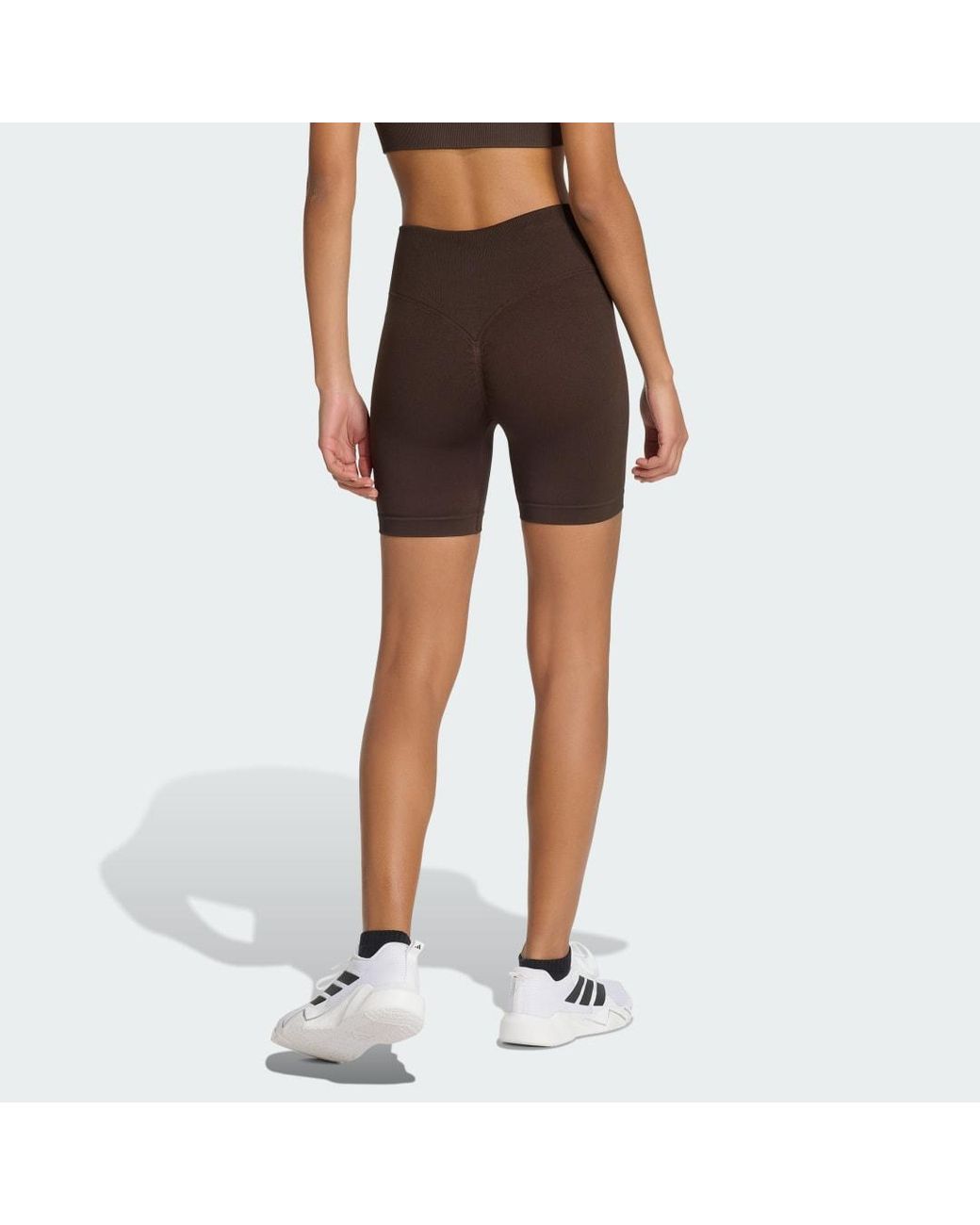 Adidas Black Workout Essentials Knit Scrunch 5 Inch Leggings