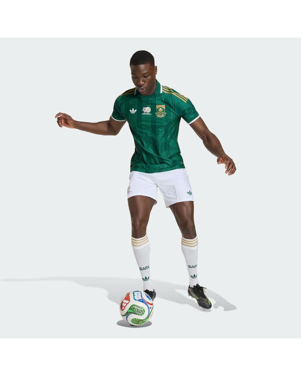 Adidas Green South Africa 26 Away Authentic Jersey for men