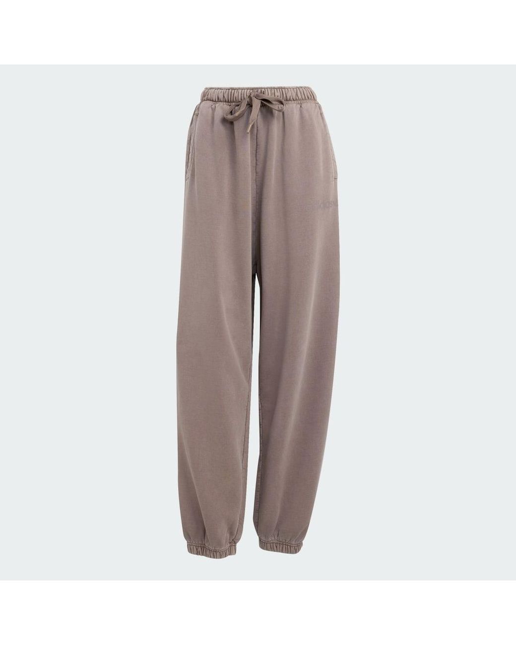 Adidas Brown Essentials Linear Byfr Jogger (Japan Jogger+ Washed