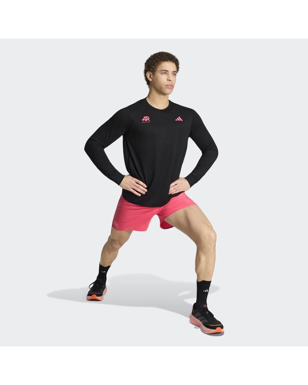 Adidas Pink Adi365 Runners Shorts for men