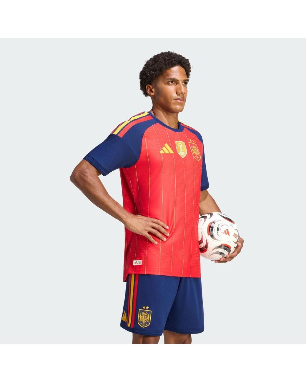 Adidas Red Spain 26 Home Authentic Winners Jersey for men