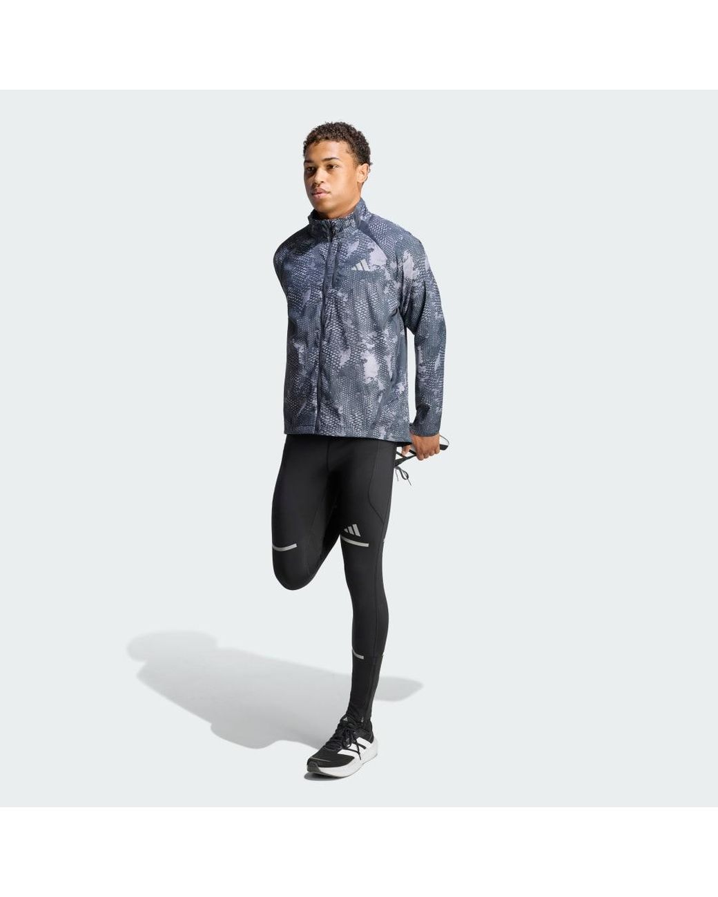 Adidas Black Adi365 Running Warm Tights for men
