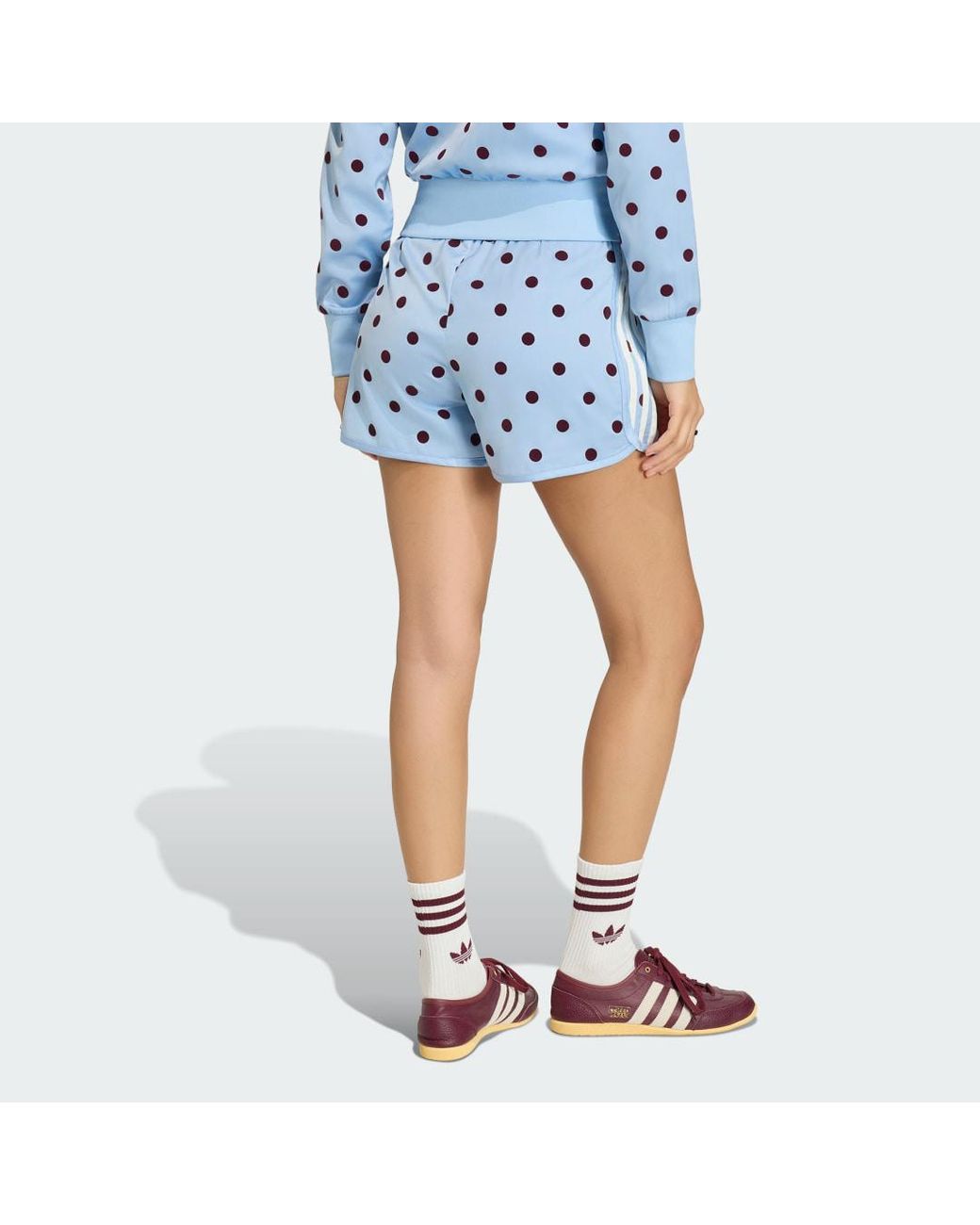 Adidas Blue Polka Dots Sprinter Shorts