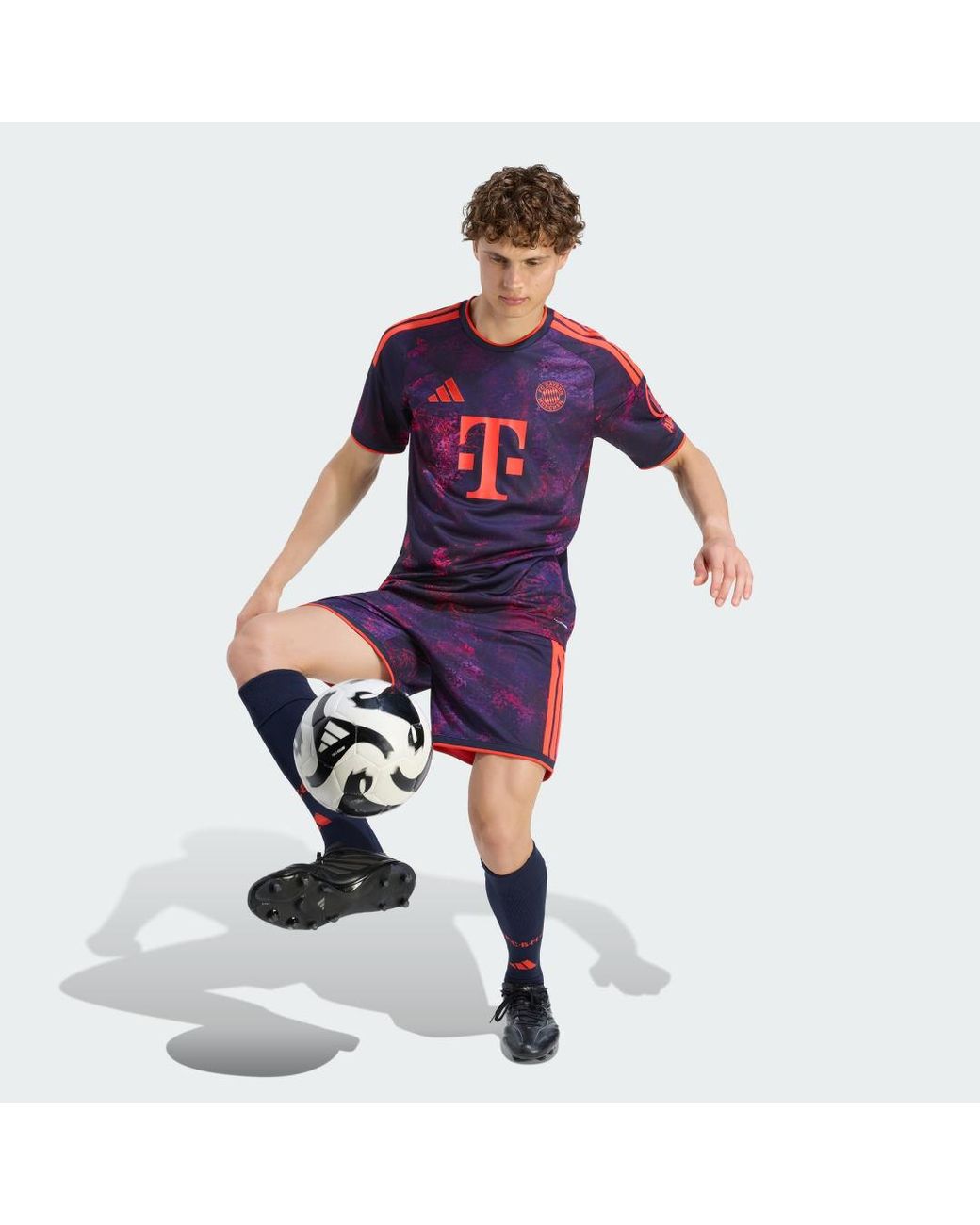 Adidas Purple Fc Bayern 26/27 Third Shorts for men