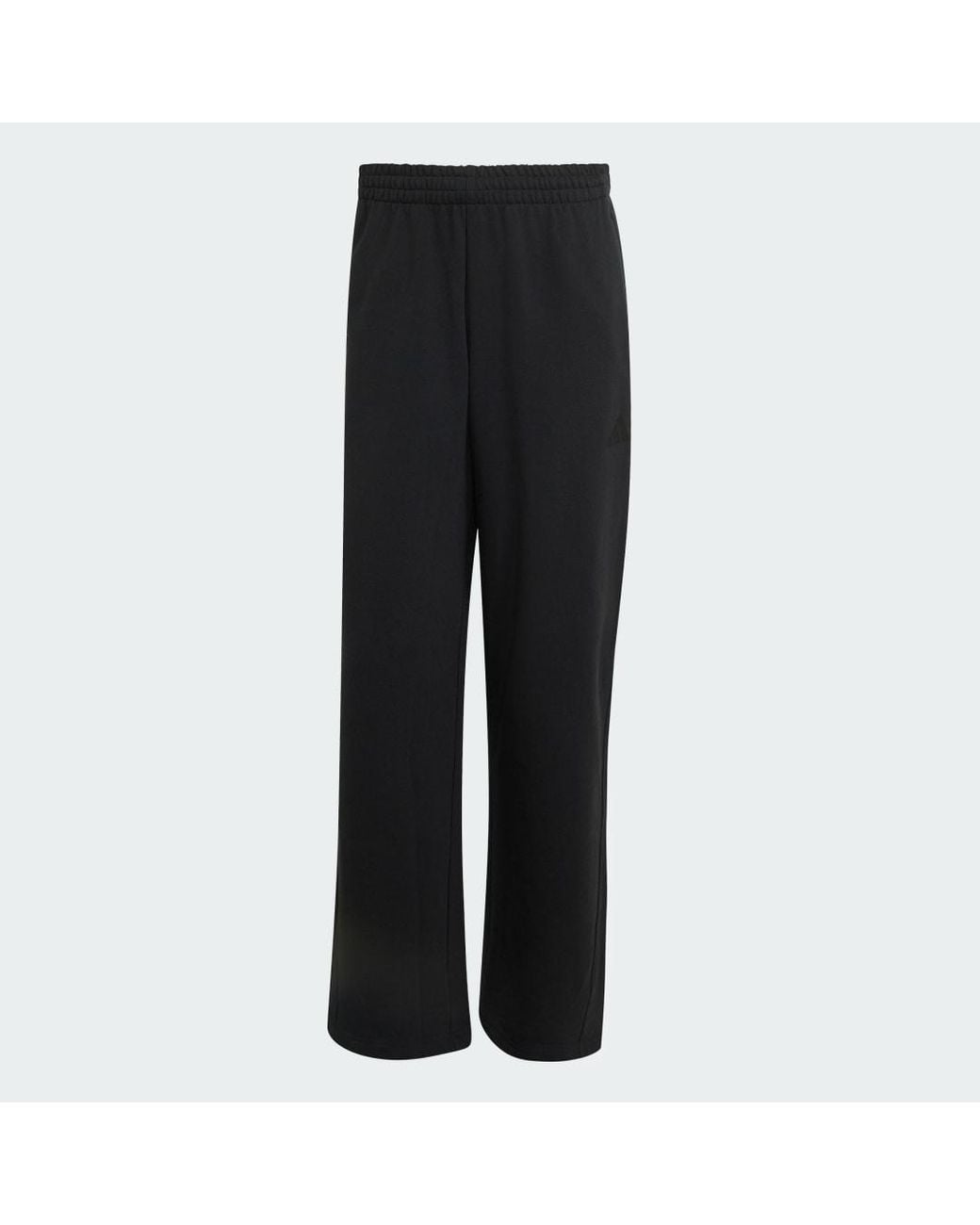Adidas Black Kit Small Logo Wide Joggers for men