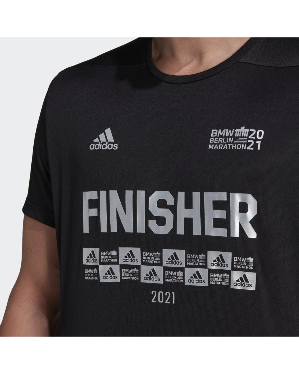 Camiseta Berlin Marathon Finisher adidas de hombre de color Negro | Lyst
