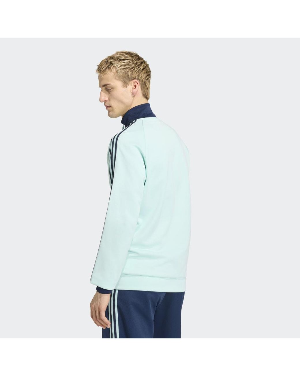 Adidas Originals Blue Germany National Team Originals Full-Zip Track Jacket for men