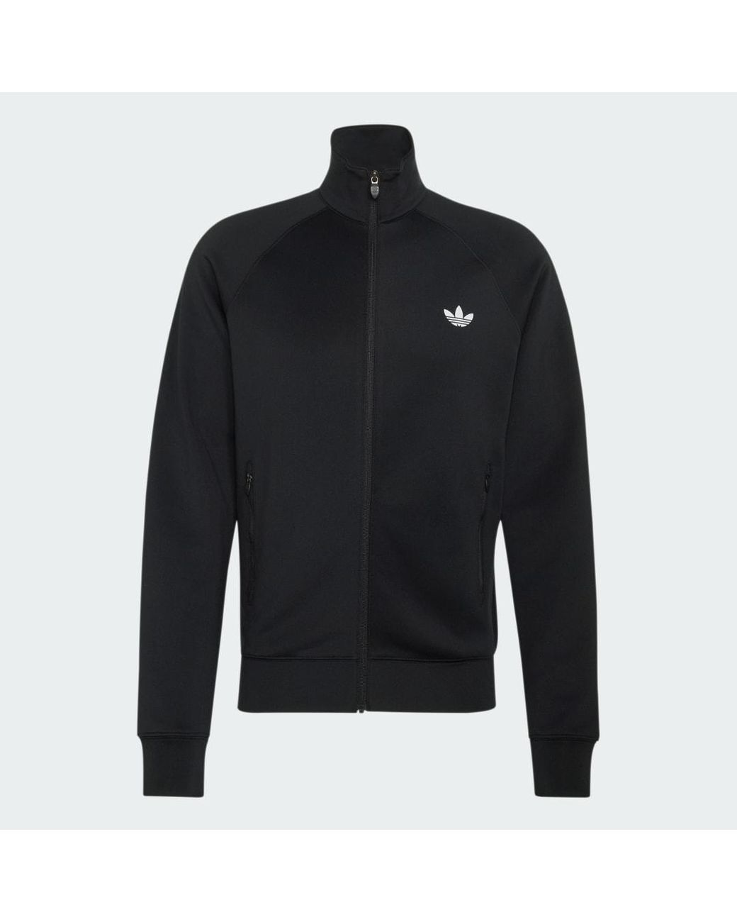 Adidas Black Trefoil Track Tops for men
