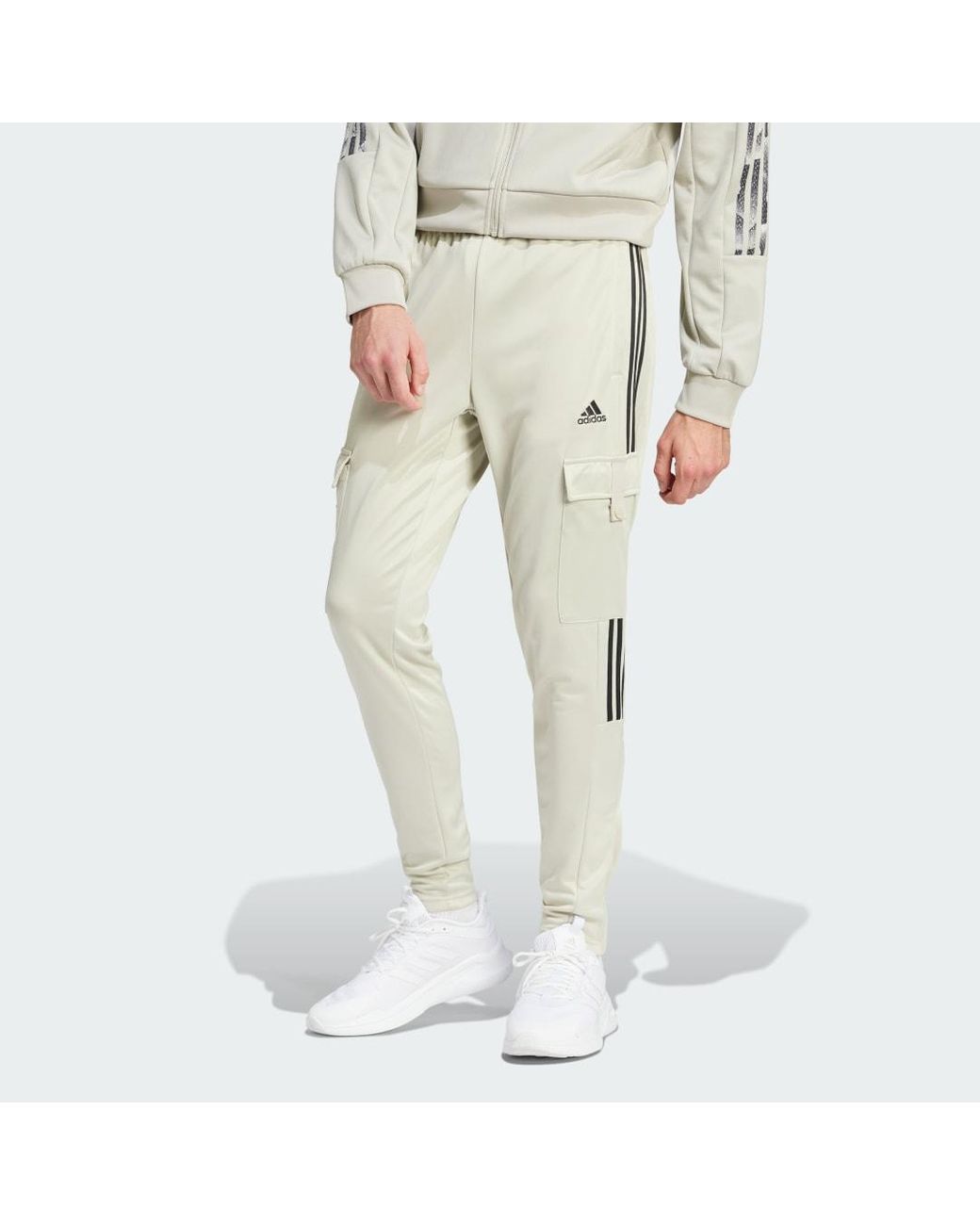 khaki adidas tracksuit bottoms