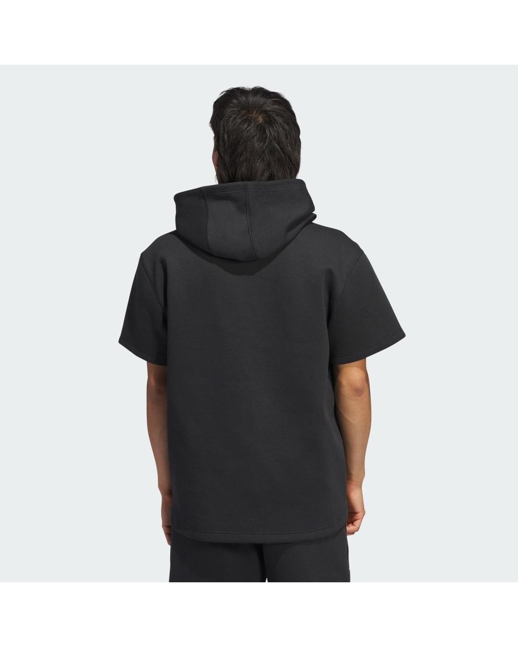 Adidas Black Dugout Short Sleeve Hoodie (Gender Neutral)