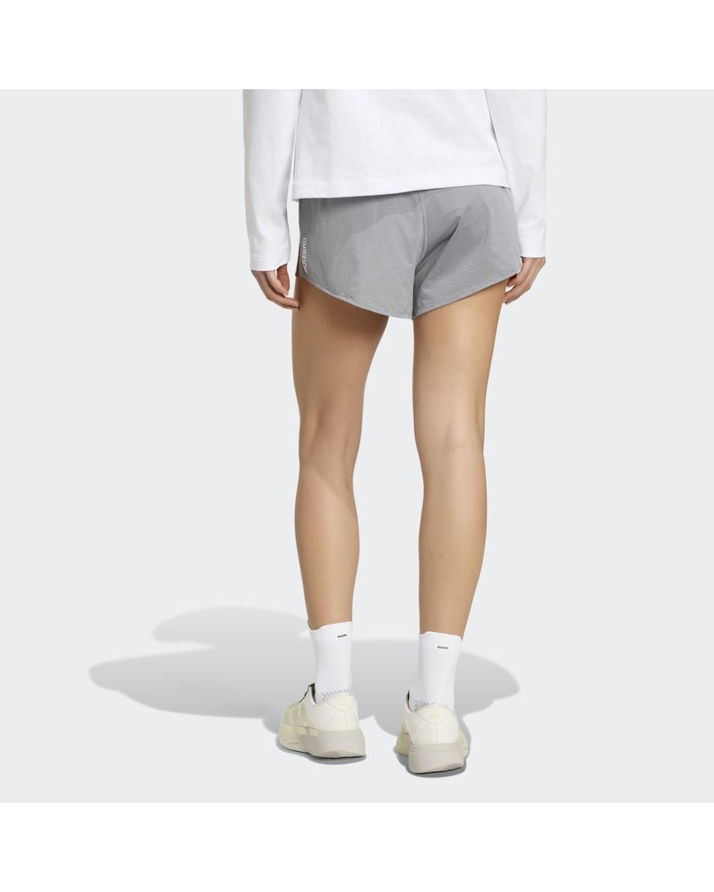 Adidas White Adizero Archive Running Shorts
