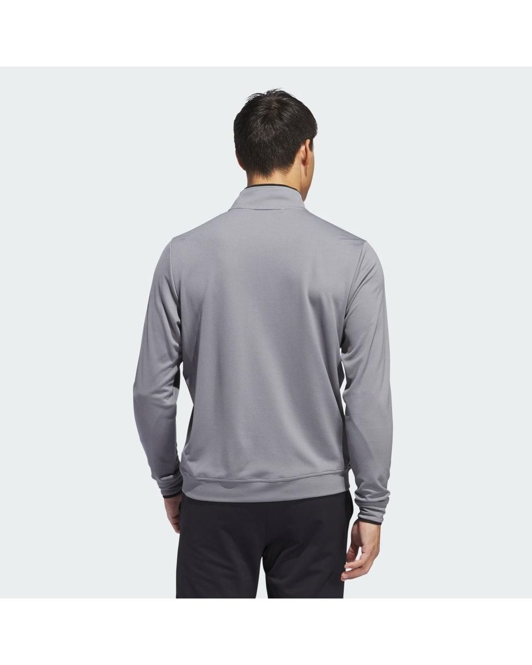 Adidas Gray Lightweight Half-zip Top for men