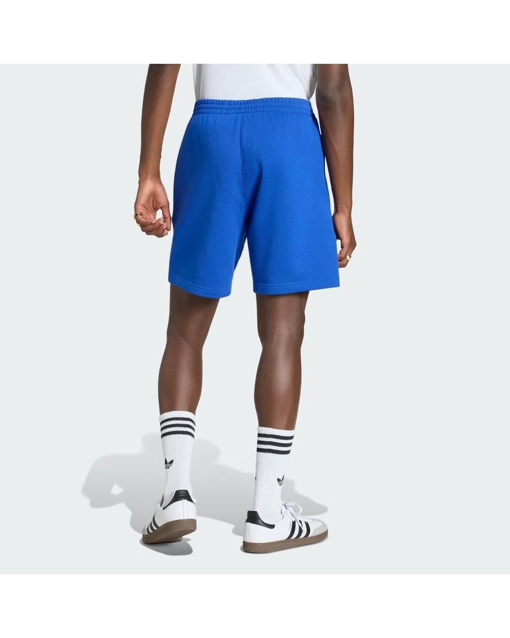Adidas Blue Trefoil Essentials 7 Inch Fleece Shorts for men