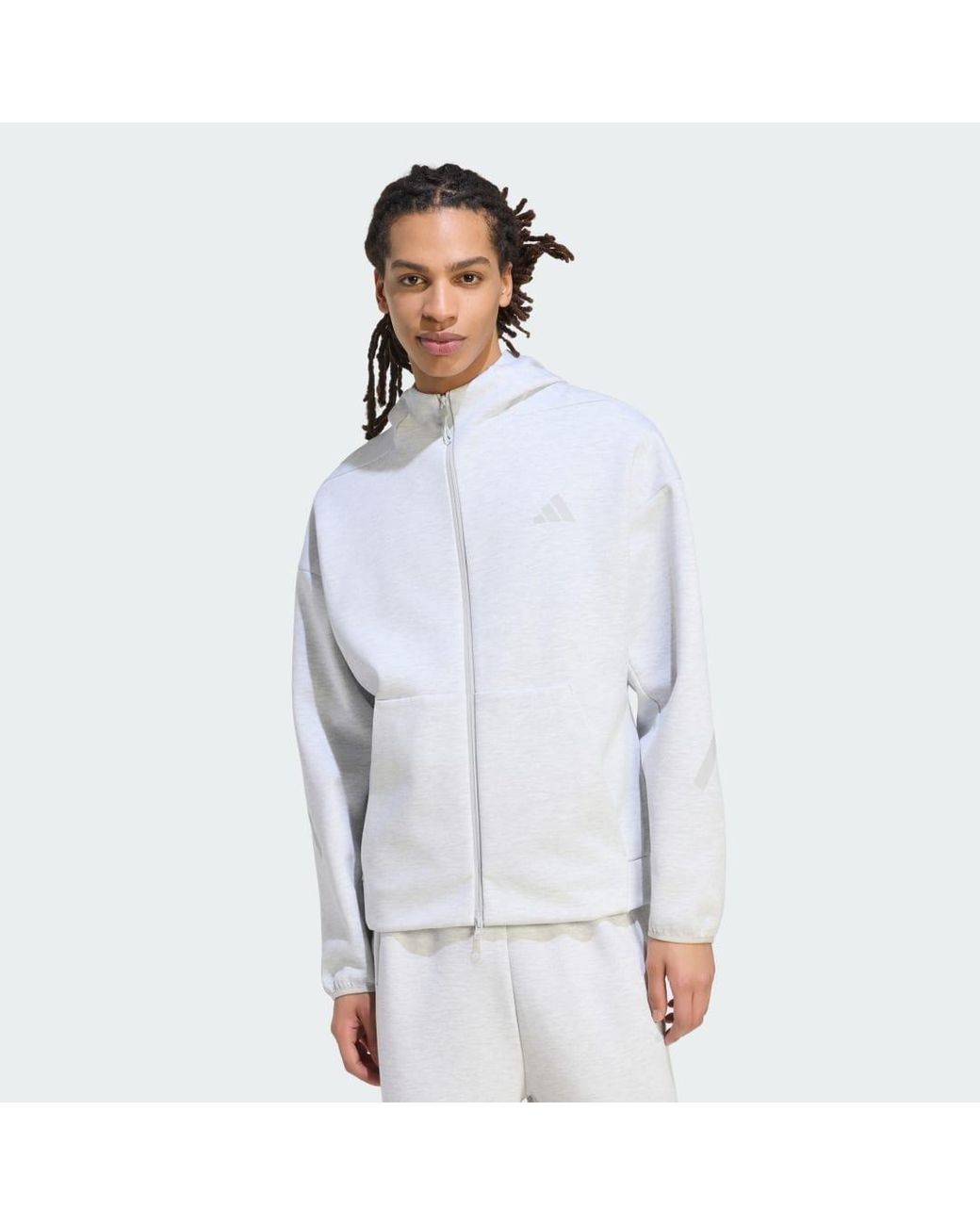 Adidas Blue Z.N.E. Full Zip Track Top for men