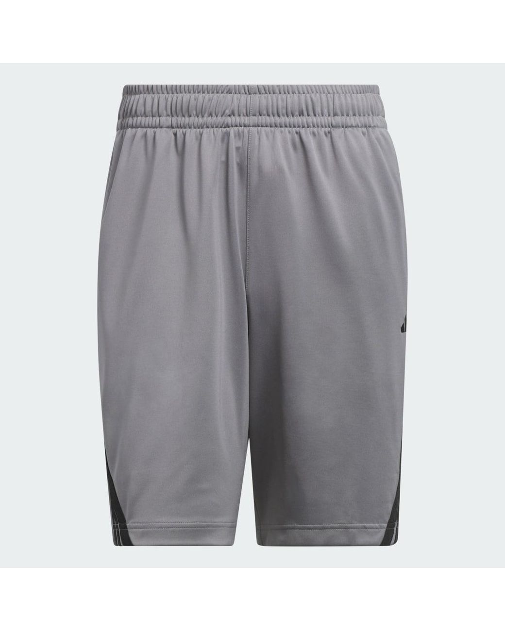 Adidas Gray Legends 3-Stripes Basketball Shorts for men