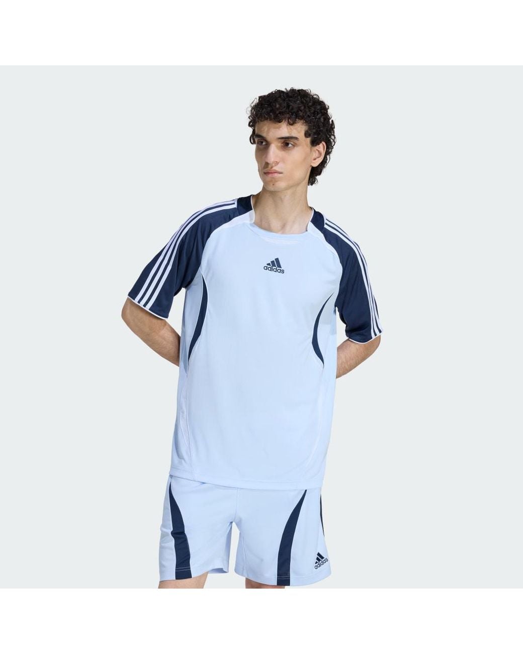 Adidas Blue Teamgeist Adicolor T-Shirt for men