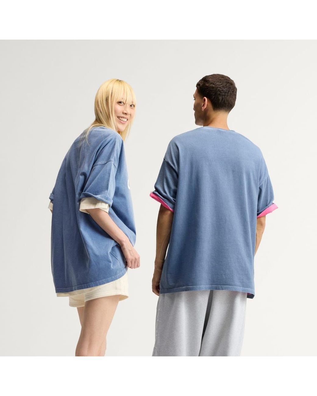 Adidas Blue Adisignature Ny Washed T-Shirt