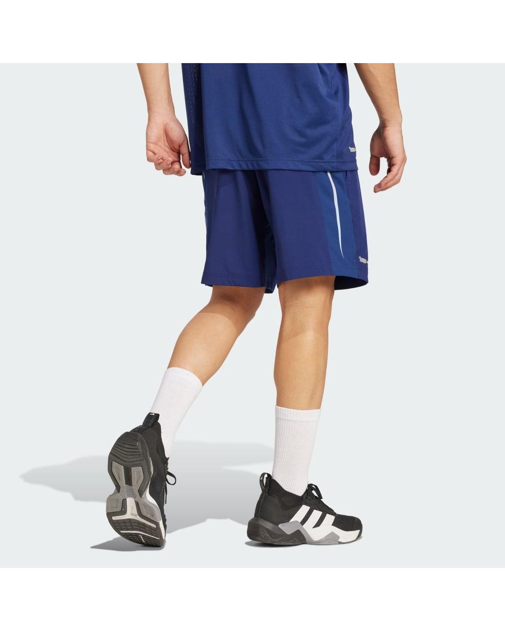 Adidas Blue Tech Apparel Shorts for men
